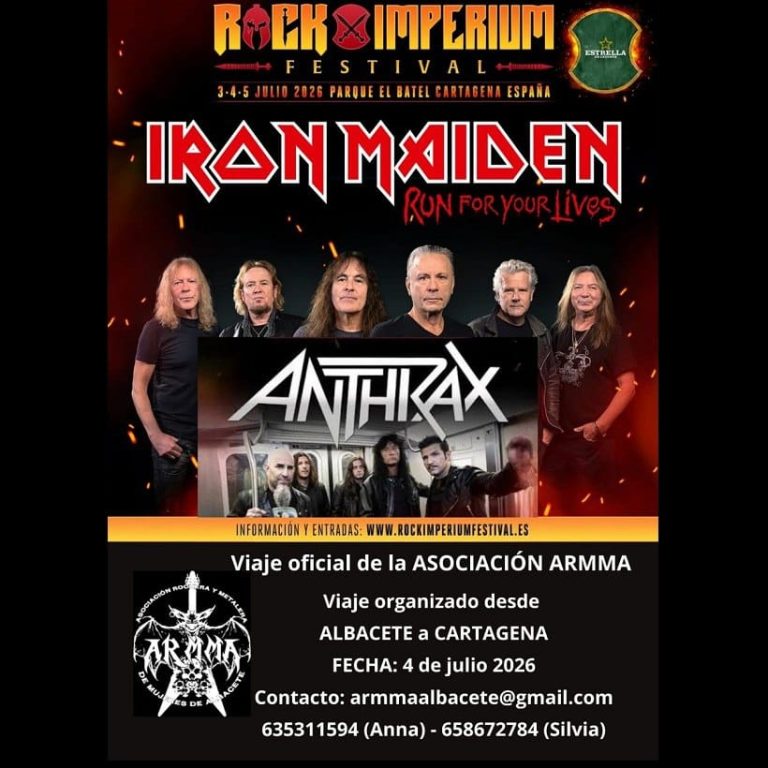 Viaje 4 de julio a Cartagena, al Festival Rock Imperium