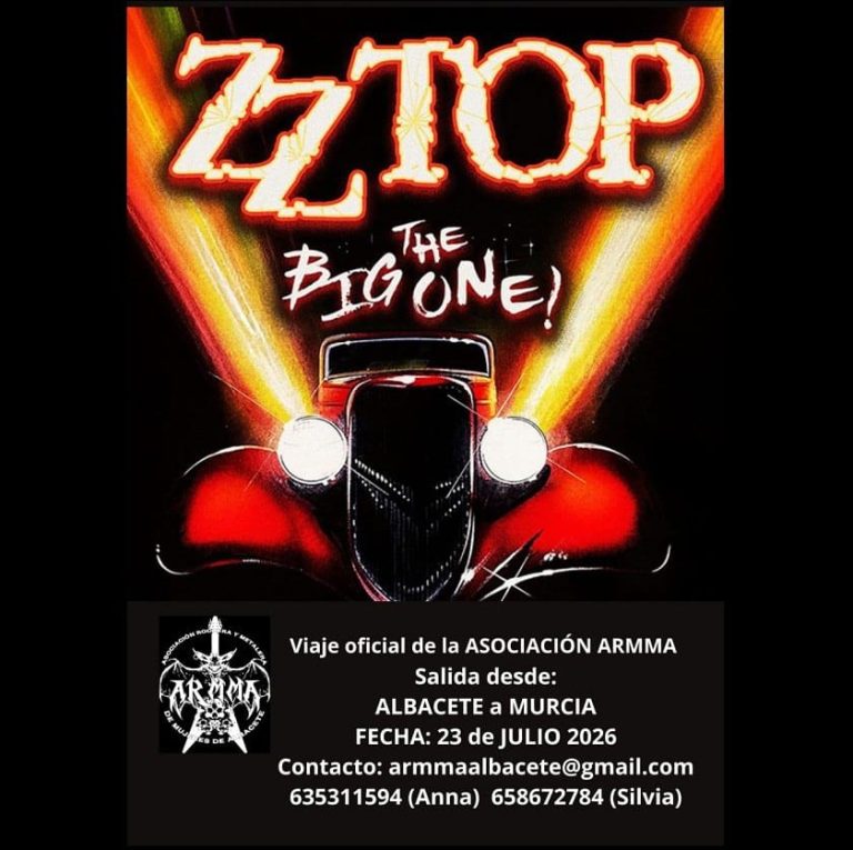 Viaje 23 de julio a Murcia, al concierto de ZZTop