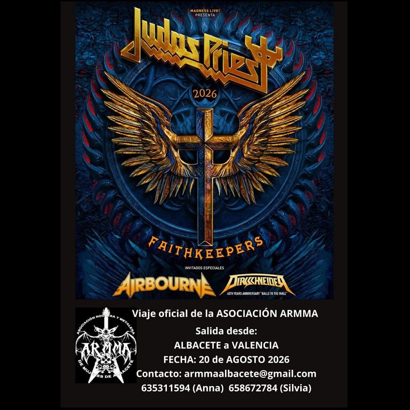 En este momento estás viendo Bus para el concierto de Judas Priest en Valencia