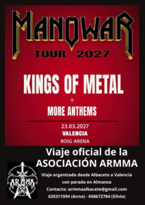 Lee más sobre el artículo Bus para el concierto de Manowar en Valencia