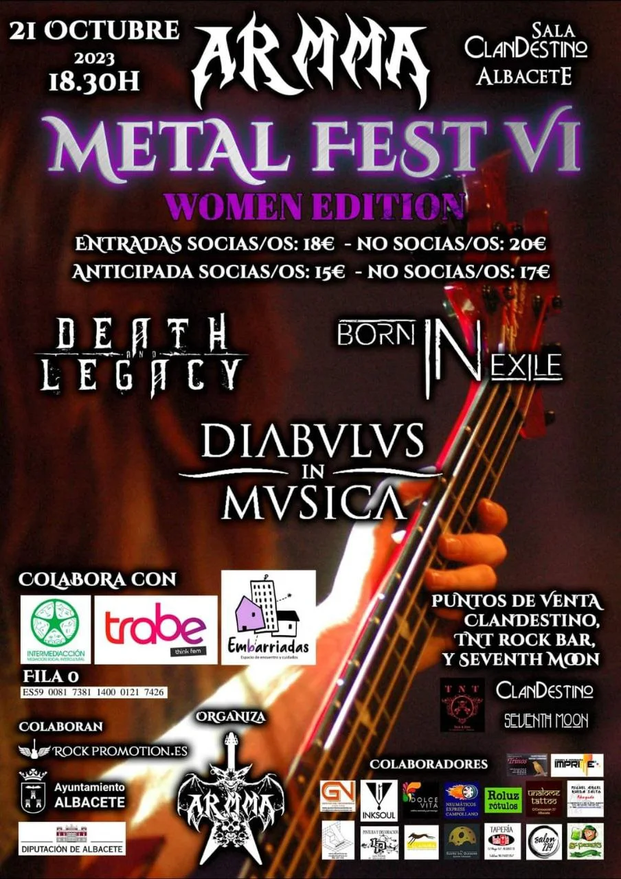 En este momento estás viendo ARMMA Metal Fest IV Women Edition