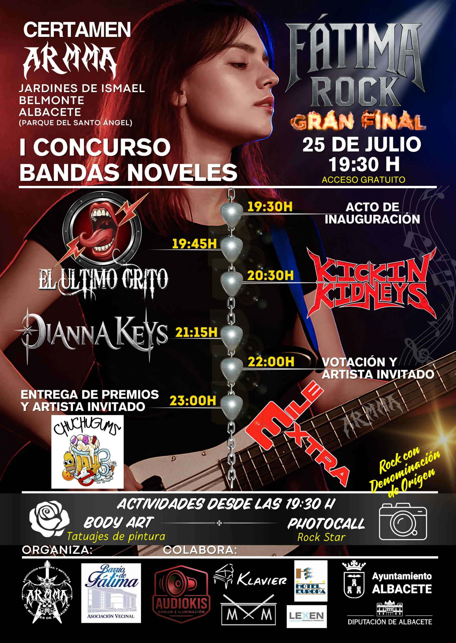 Lee más sobre el artículo 25 Julio – Concurso de Bandas Noveles de ARMMA